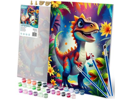 Számfestő kép 40x50 cm Massido Dino