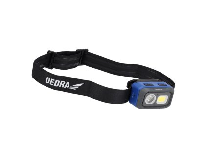 Fejlámpa 500lm, mozgásérzékelő, 1000mAh akkumulátor/ 3xAAA elem, DEDRA L1015