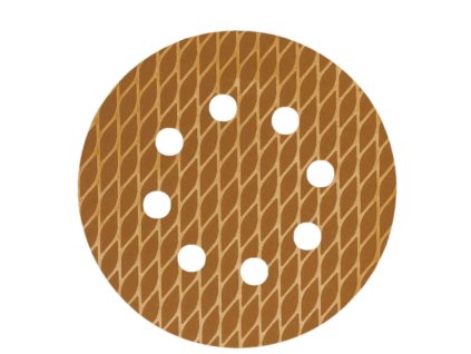 Anti-clog csiszolókorong 125mm, #100, tépőzáras, 5 darabos készlet, DED7947R03