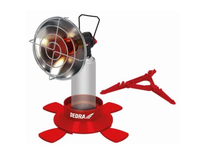 Turisztikai gázfűtő 7/16" patronhoz, PIEZO, DEDRA 31A008