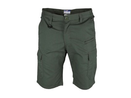 Munkás rövidnadrág, DEDRA BH31AST-L, rip-stop + spandex, L-es méret, 220g/m2, sötétzöld