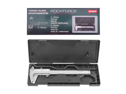 Analóg fém tolómérő 125 mm, 0,02 mm-es nónusszal