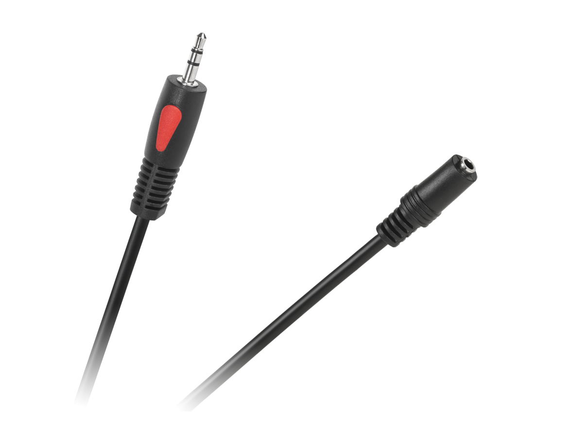 CABLETECH Hosszabbító kábel Jack 3.5mm Eco-line fekete