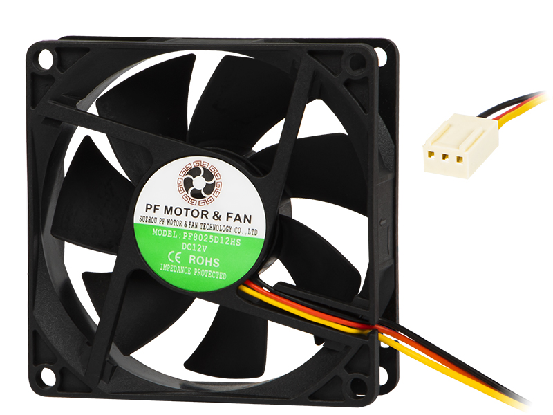 DC 12 V ventilátor 80 × 25 mm 85-800-