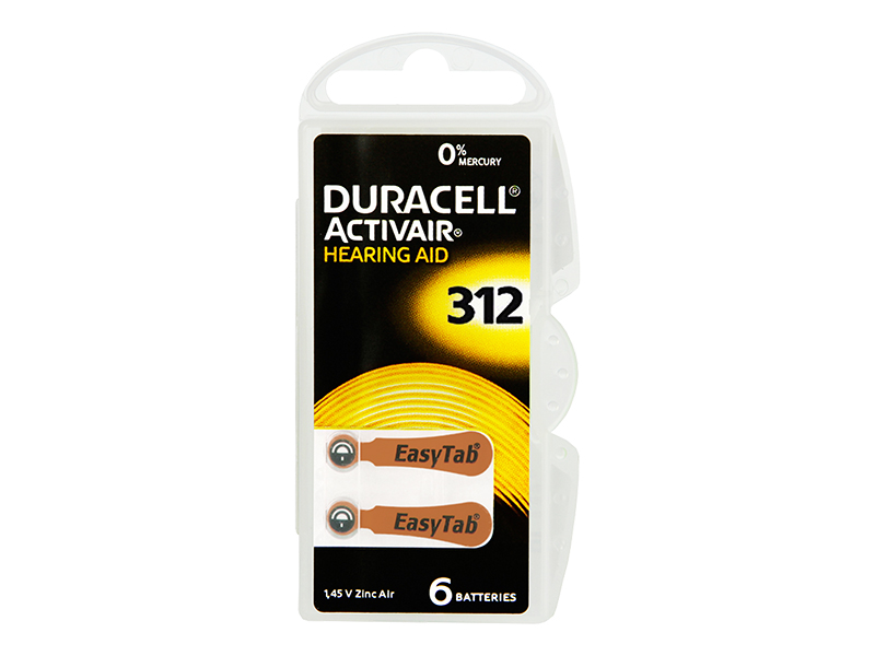 Duracell 312-ES hallókészülék elem 3857-