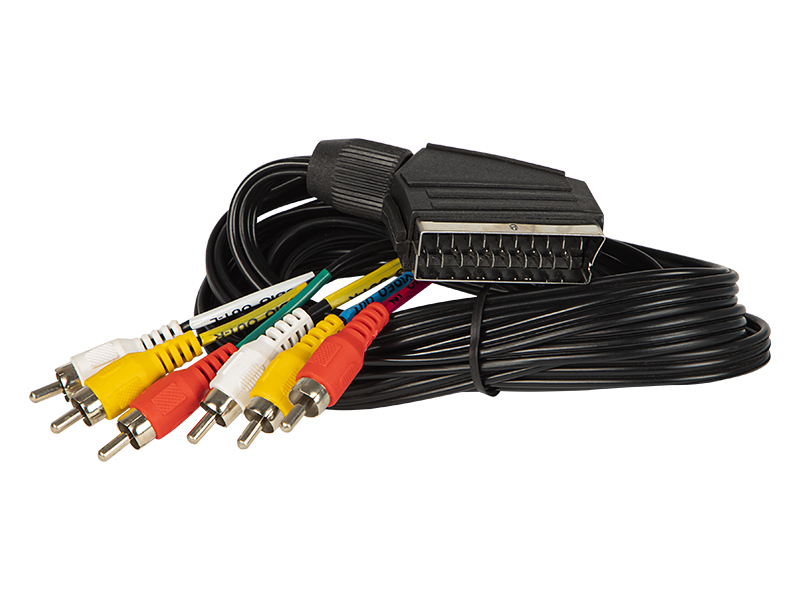 Euro 6 rca kábel, 1,5 m 1674-