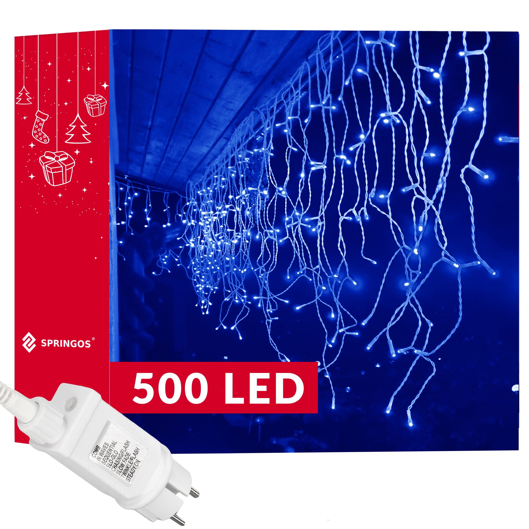 Springos Karácsonyi függöny CL0502 500 LED