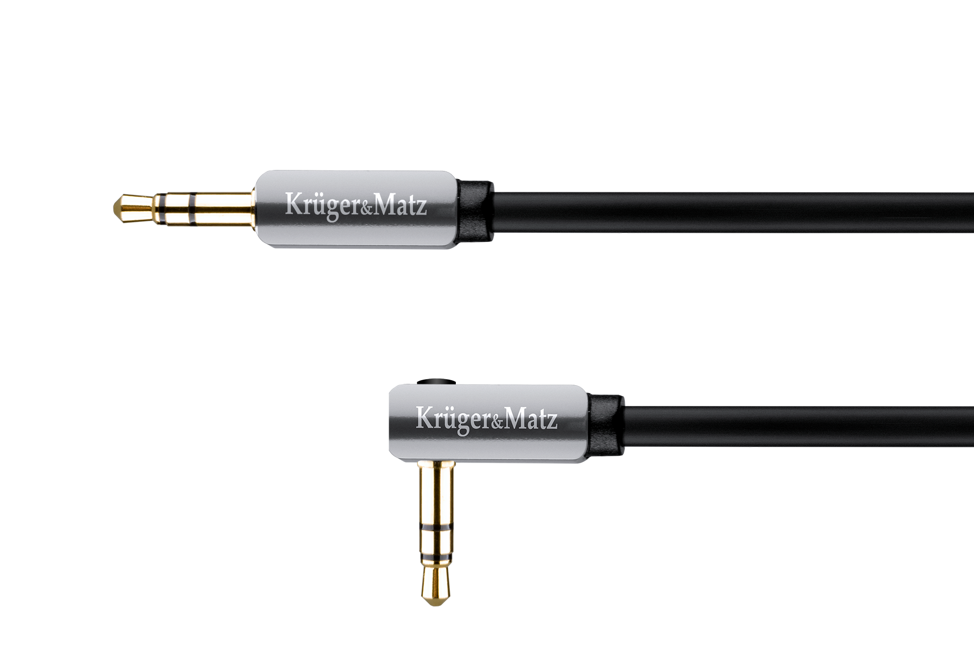 Kruger&Matz Csatlakozókábel Jack 3,5mm 1m sarok KM0312