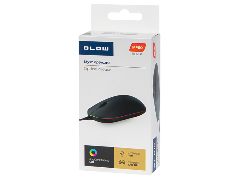 Fekete USB optikai egér 84-044-