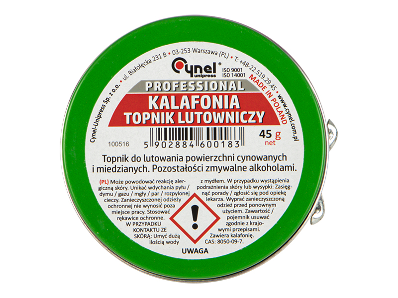 Cynel kolofónium forrasztáshoz 45 g 3759-