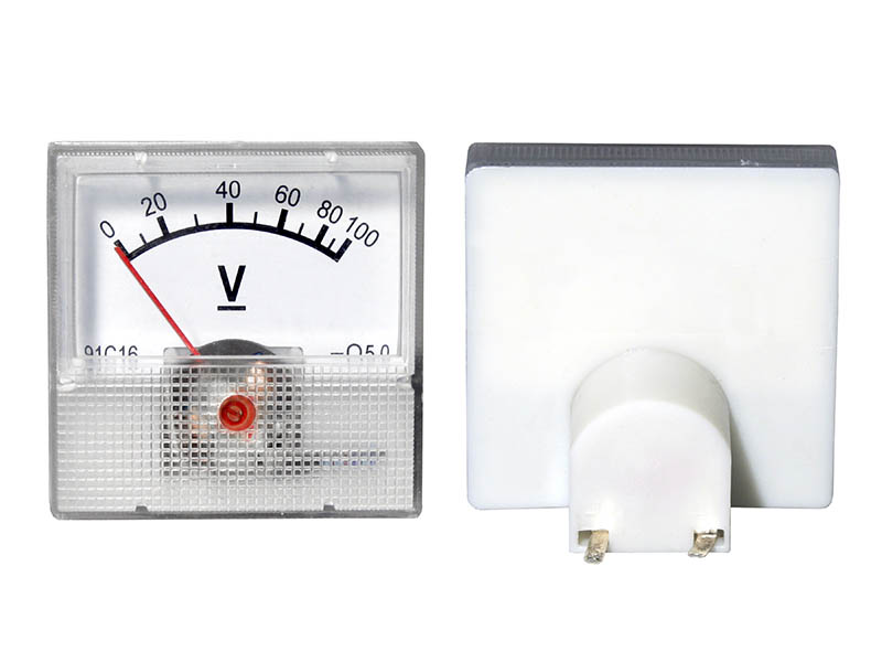 Mini analóg panel voltmérő 0–100 V DC 51-611-