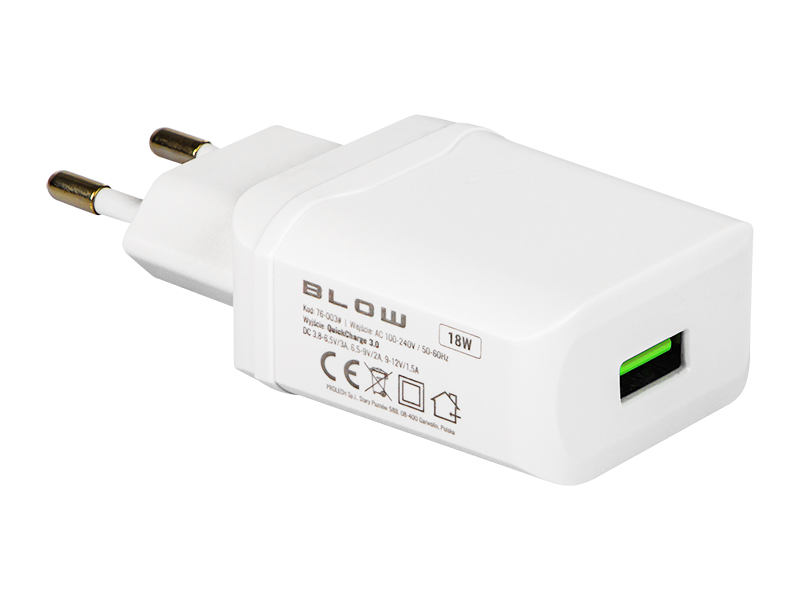 QC3.0 18W-os USB töltő