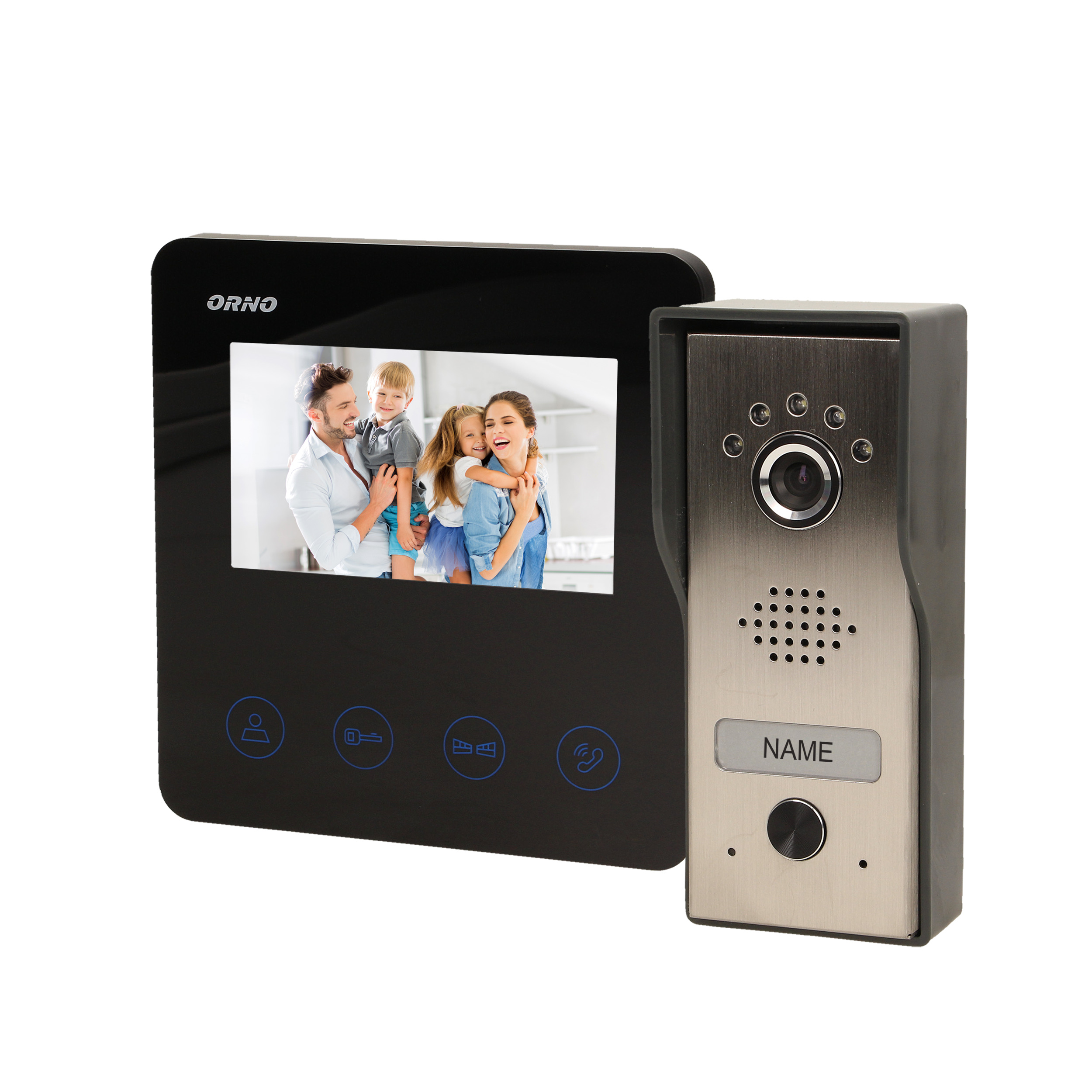 Orno Video kaputelefon DUX fekete