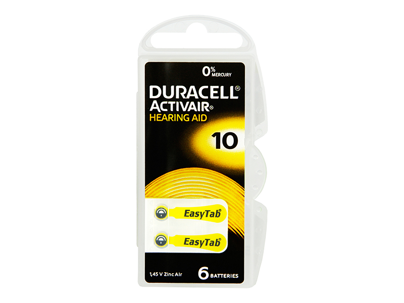 Duracell DA10 hallókészülék elem 3856-
