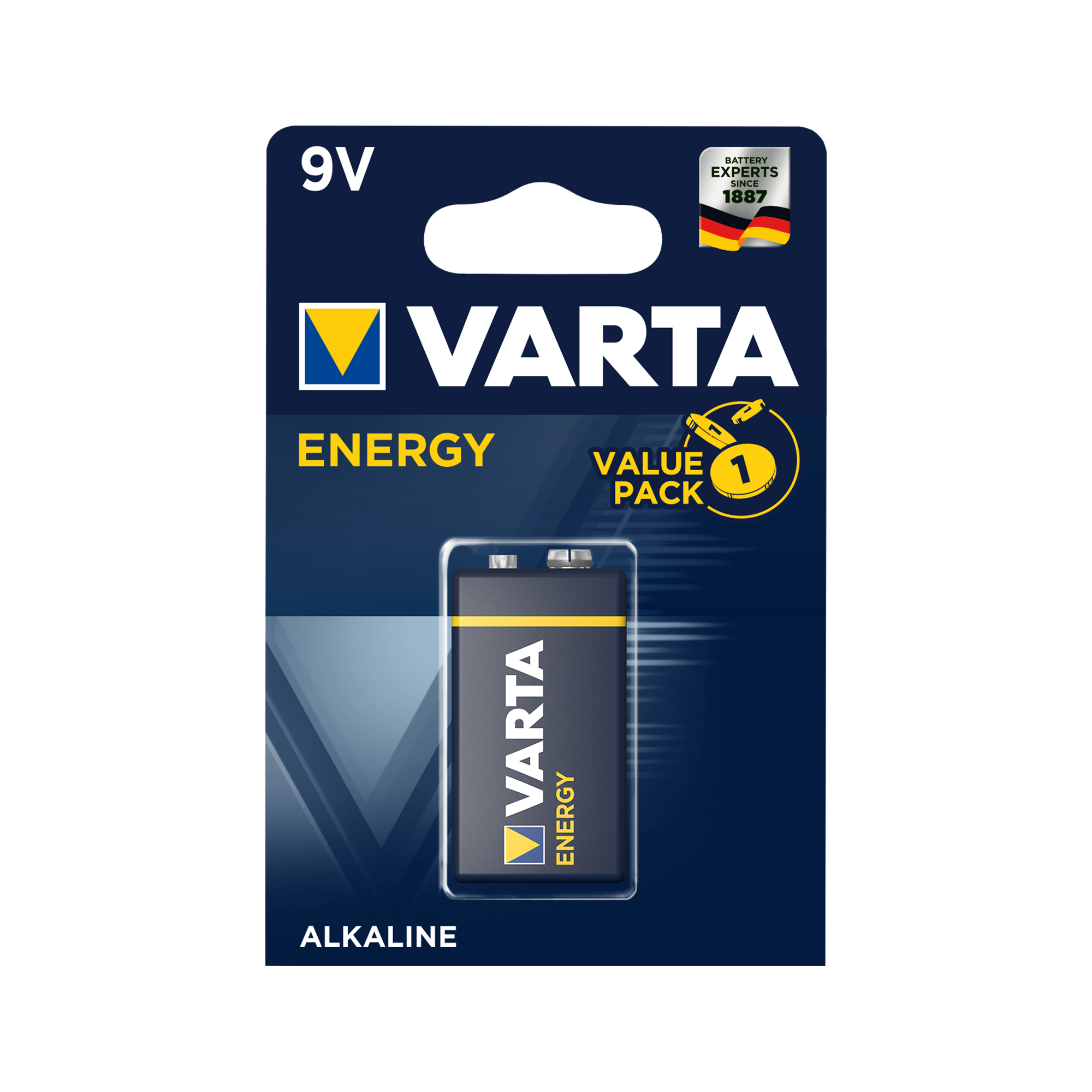 VARTA 9V ENERGY lúgos elem 1db/bl,