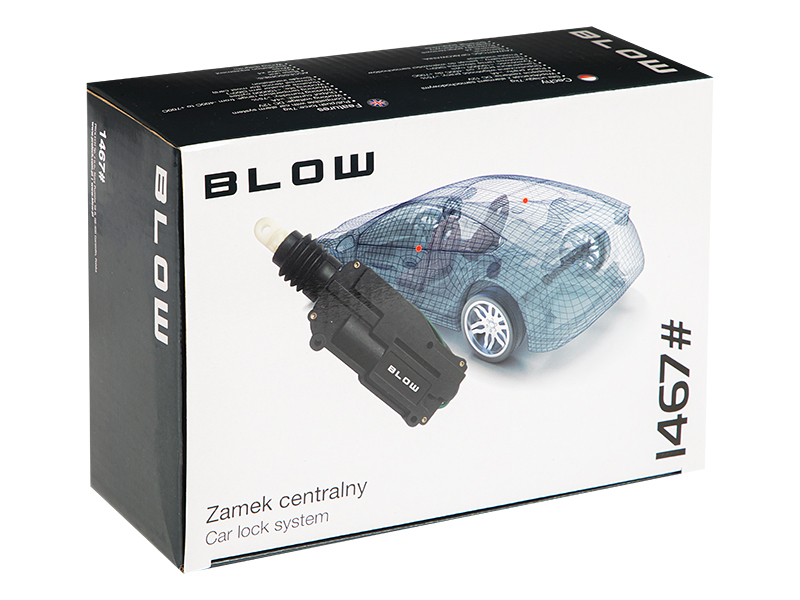 BLOW univerzális távirányítós központi zár szett autóhoz, 12 V 1467-
