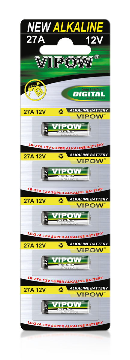 VIPOW LR27A akkumulátor 5db