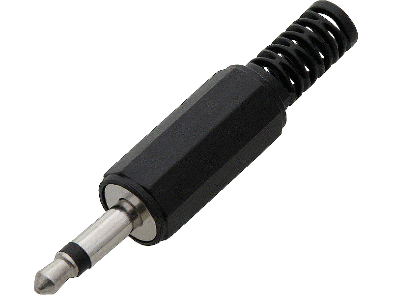 3,5 mm mono jack dugó, műanyag házas 1162-