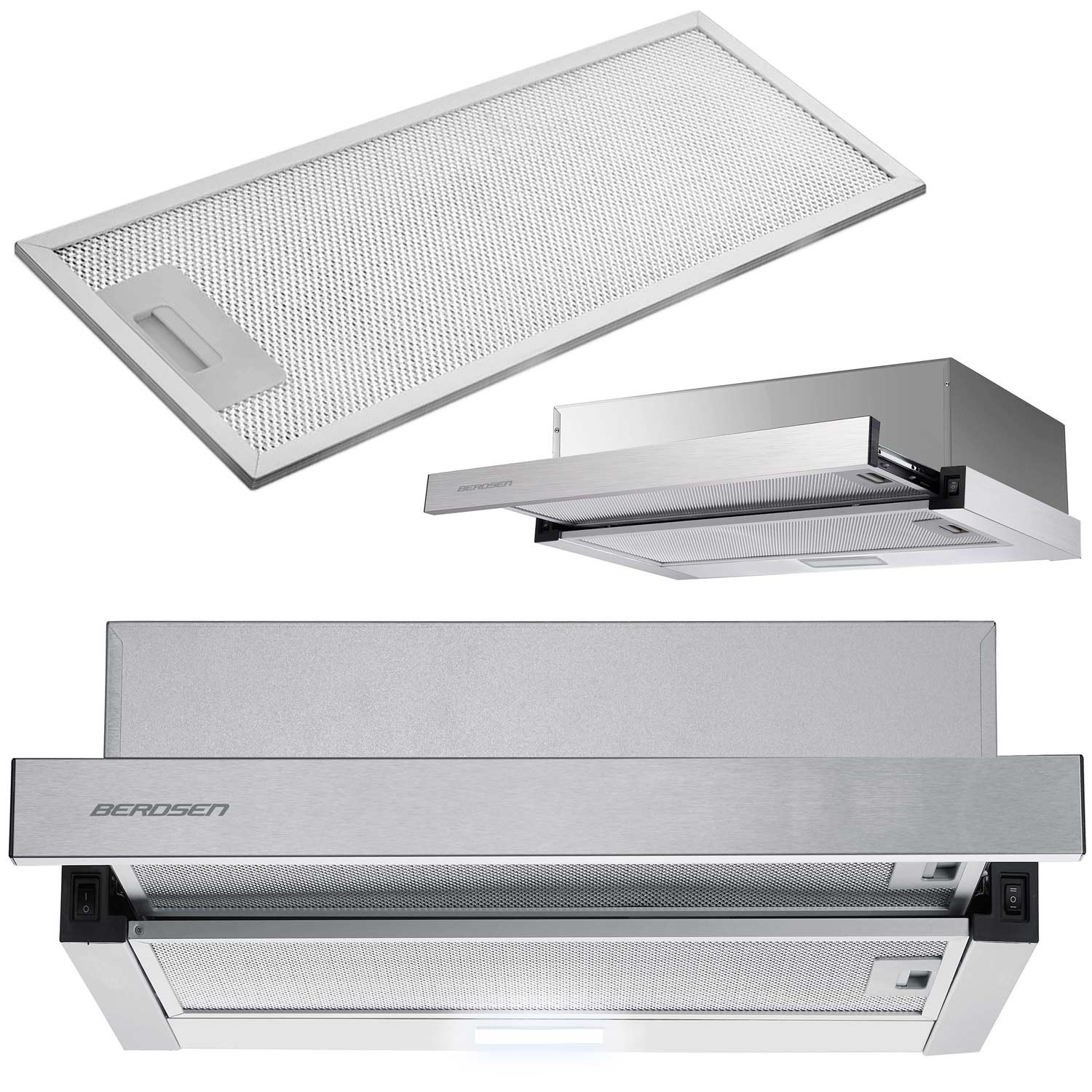 Berdsen Szekrény alatti páraelszívó BT-229 INOX