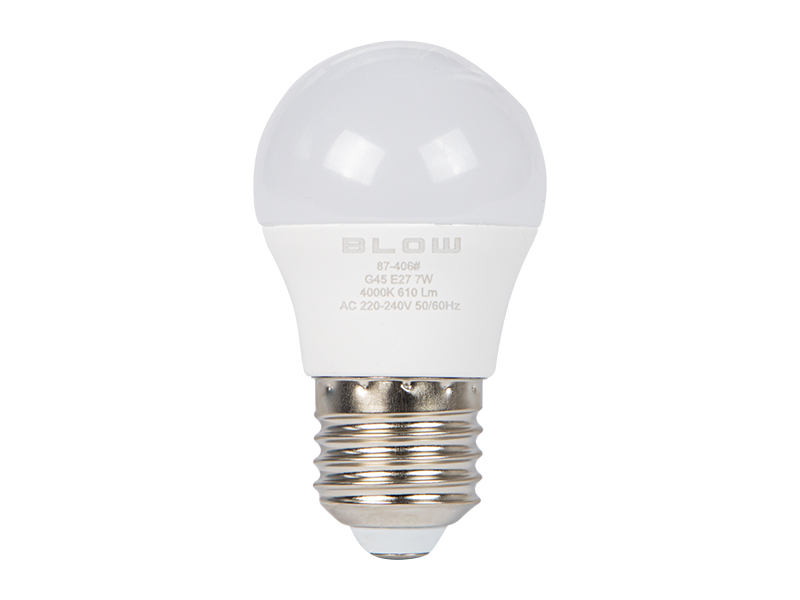E27 G45 LED izzó, 7 W, semleges fehér, 4000 K 87-406-