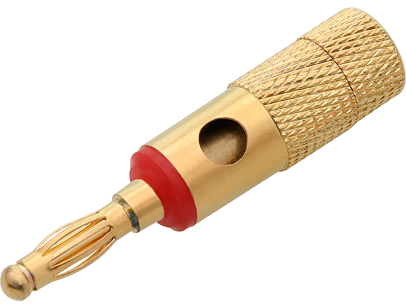 Banánik GOLD twisted BIG banánový konektor 1596-