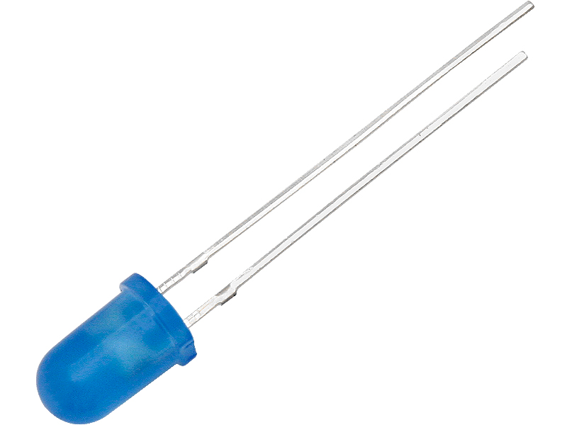 5 mm-es kék matt LED dióda 1645-