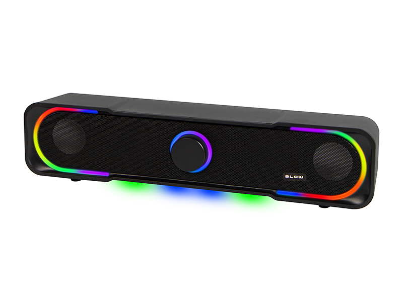 DC BLOW PC hangszóró RGB világítással, USB táppal 65 × 70 mm 66-404-