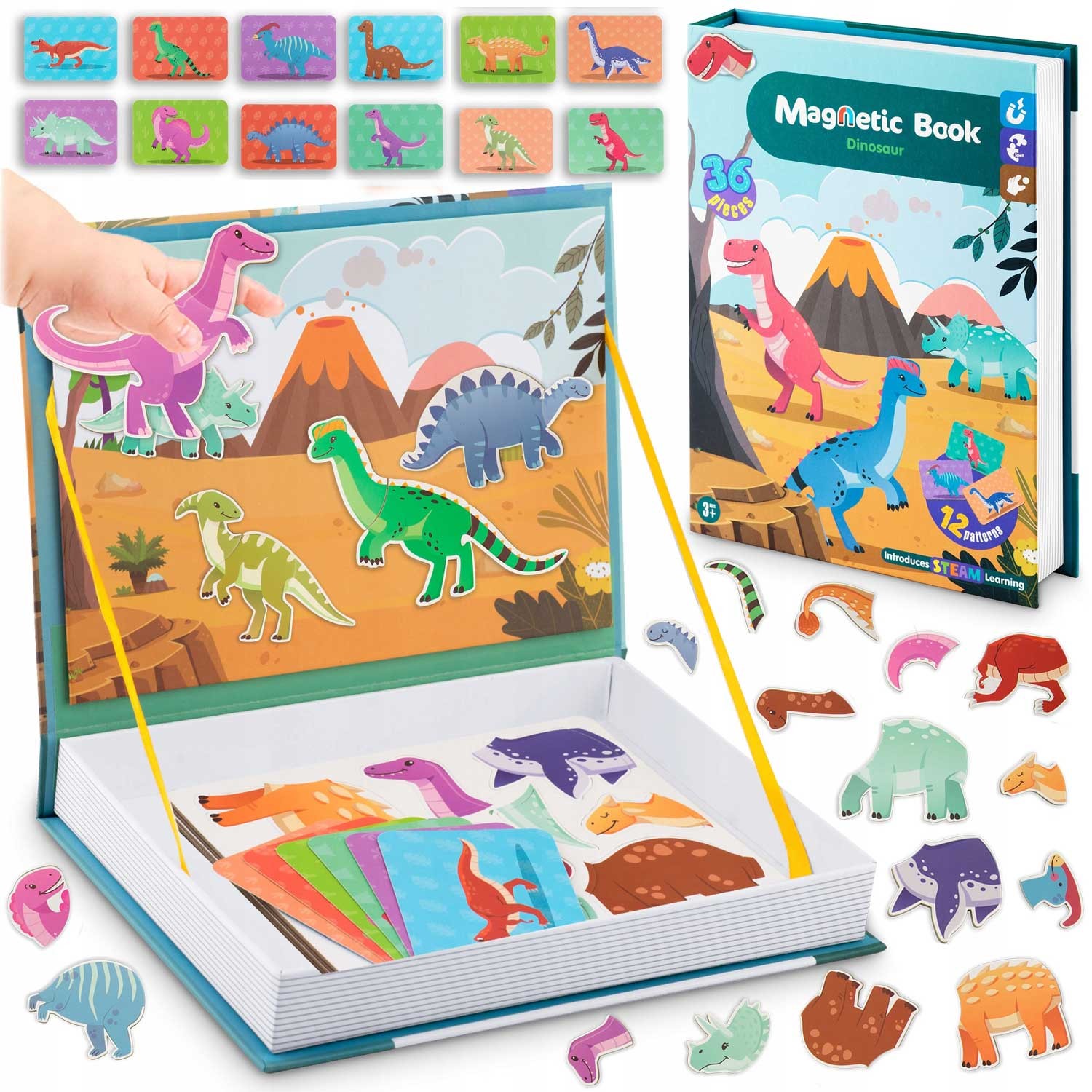 Ricokids Mágneses könyv RK-770 dinoszauruszok