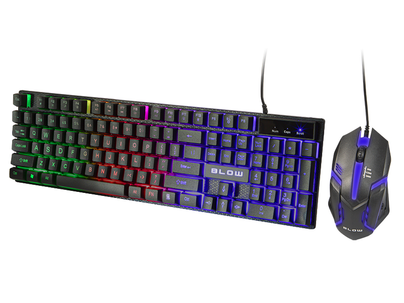 LED TRIGGER gamer billentyűzet és egér szett 84-219-
