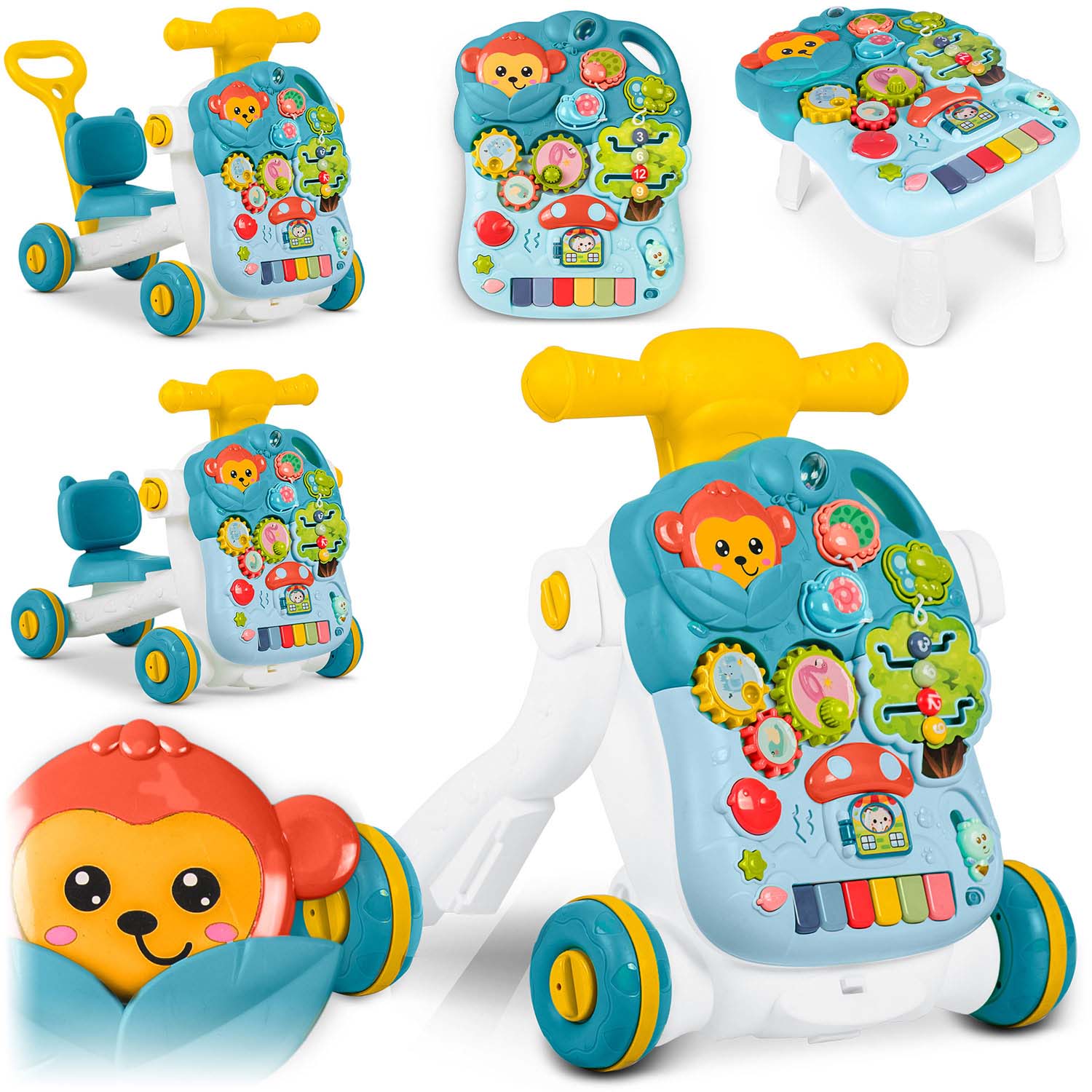 Interaktív asztal 5in1 Ricokids zöld 781500