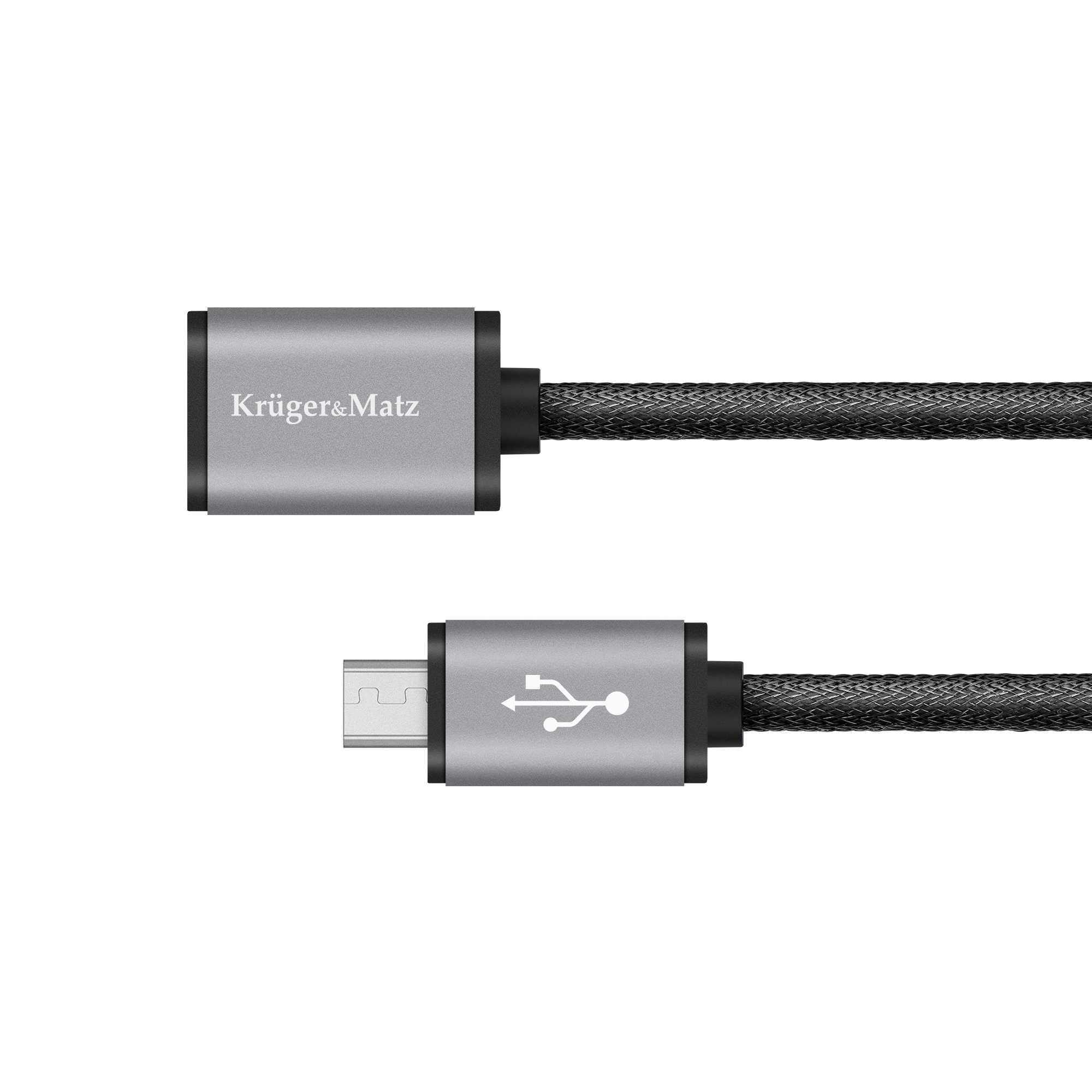 Kruger&Matz USB A - micro USB 1m hosszabbító KM0332
