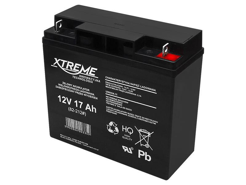 XTREME zselés akkumulátor 12 V 17 Ah 82-212-