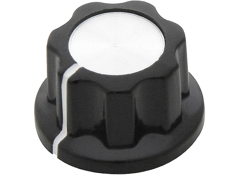 Potméter gomb 6 mm-es tengelyhez, csavaros, 24 mm 8806-