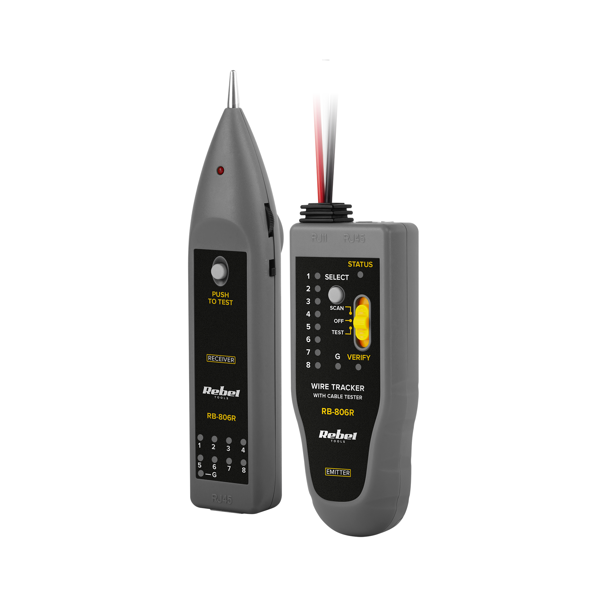 Rebel RJ45 teszter RB-806R