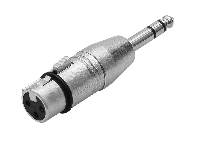 6,3 mm sztereó jack–3 pólusú mikrofon adapter 0842-