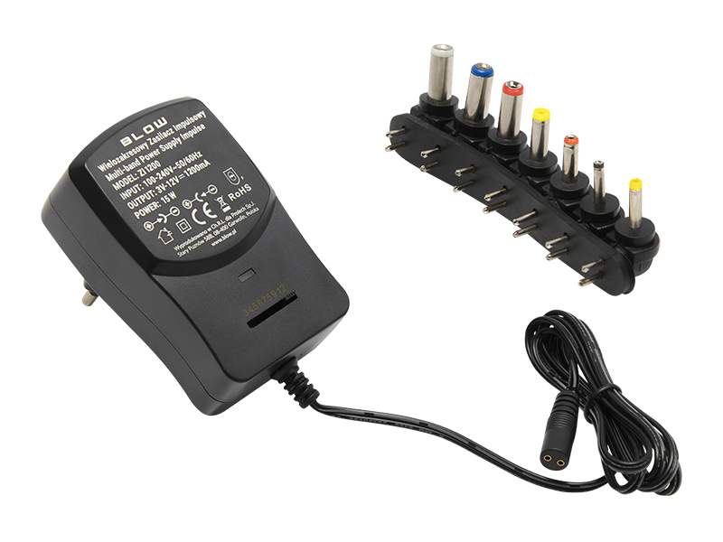 DC ZI1200 tápegység, 3–12 V 2,5 × 0,7 mm 1575-
