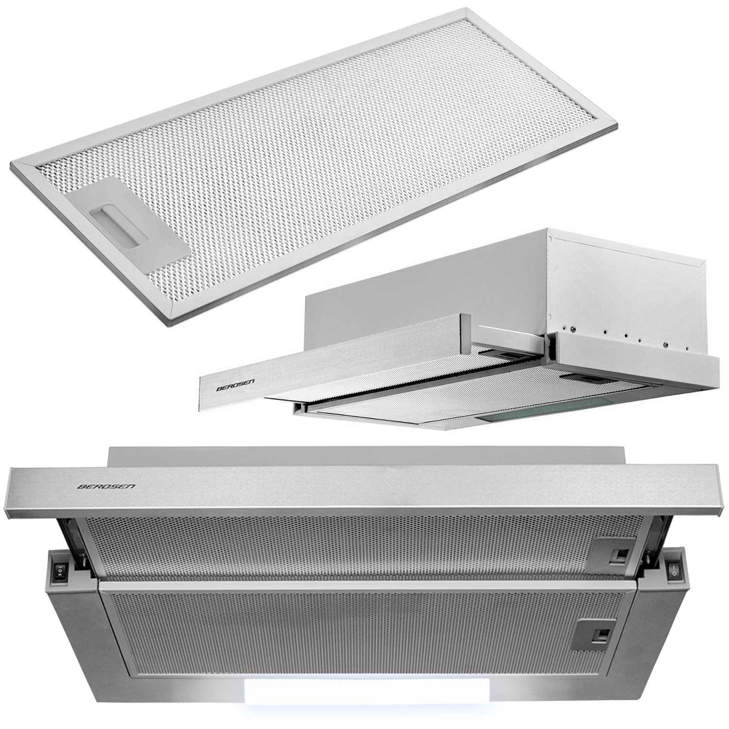 Berdsen Szekrény alatti páraelszívó 60 cm BE-60-LW