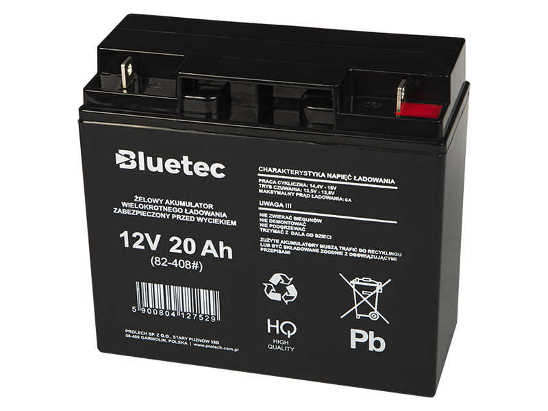 BLUETEC zselés akkumulátor 12 V 2 Ah 82-408-