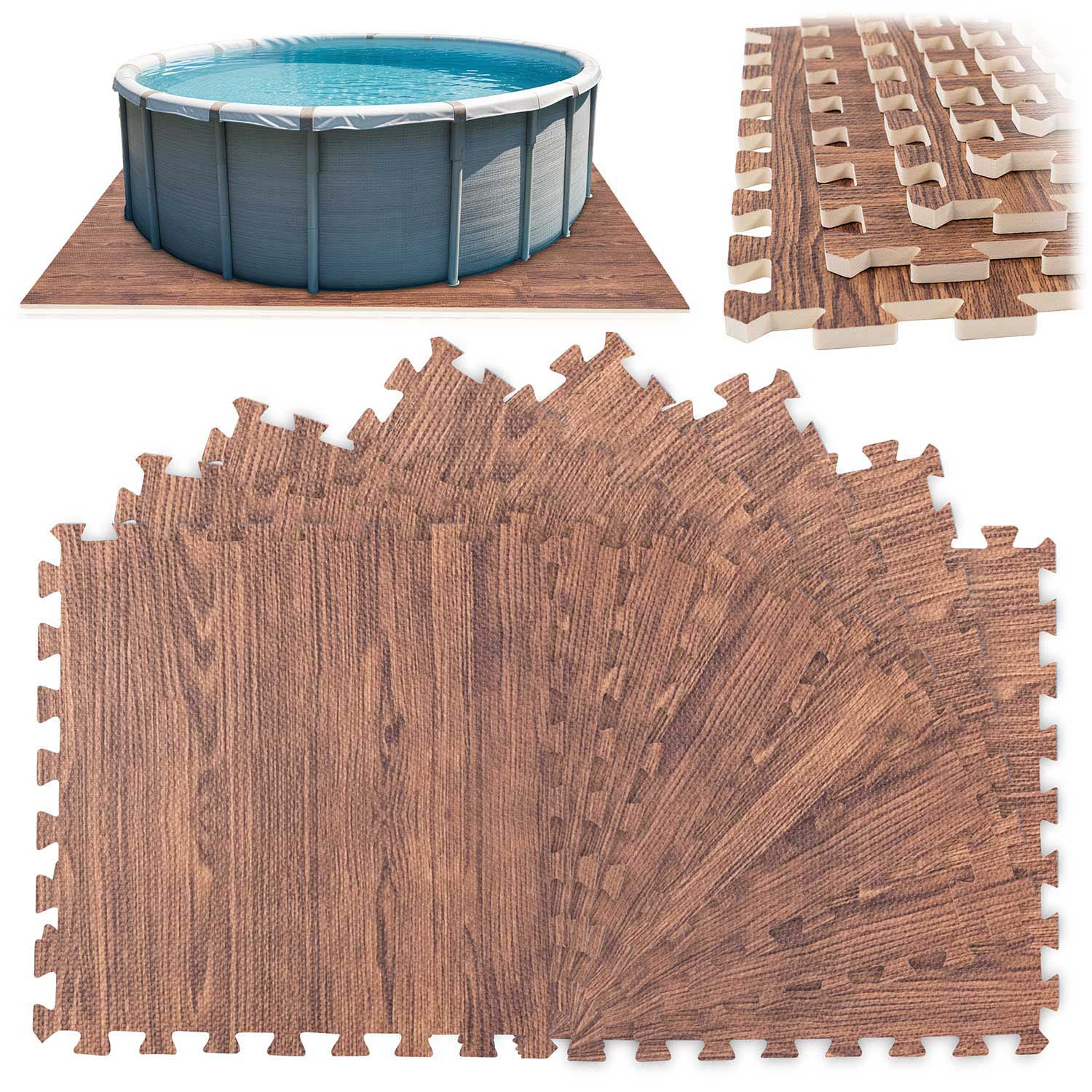 Dmuchane Hab szőnyeg puzzle 50 x 50 cm 8 db