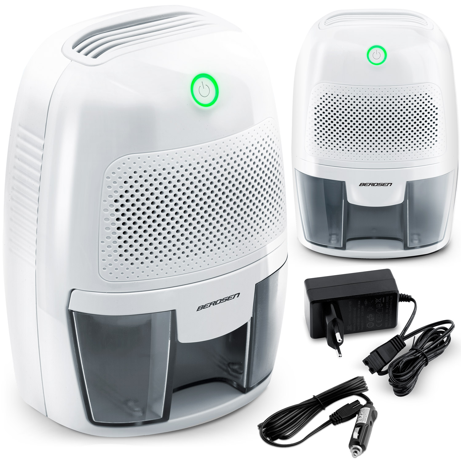 Légtisztító - páramentesítő autós adapterrel Berdsen BR-50B fehér