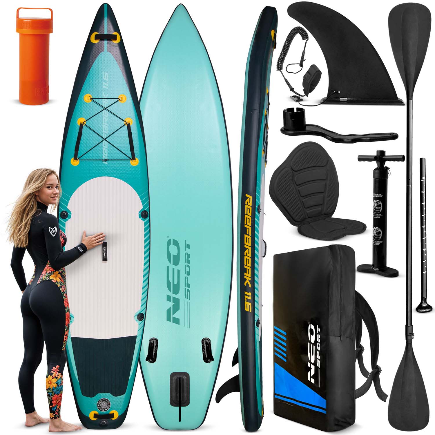 Paddleboard 350 x 81 x 15 cm Neo-Sport 170303