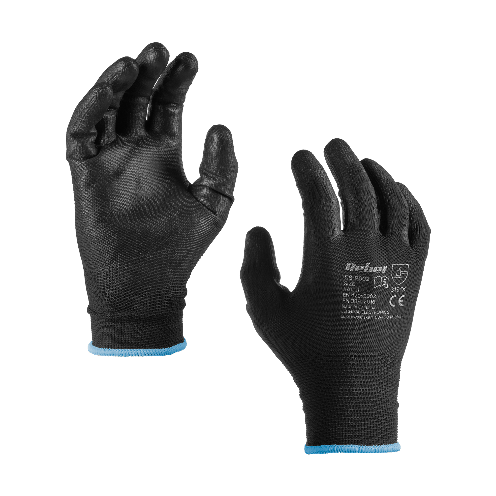 Rebel Munkavédelmi kesztyű CS-P002 sz.9 M (12 db.)