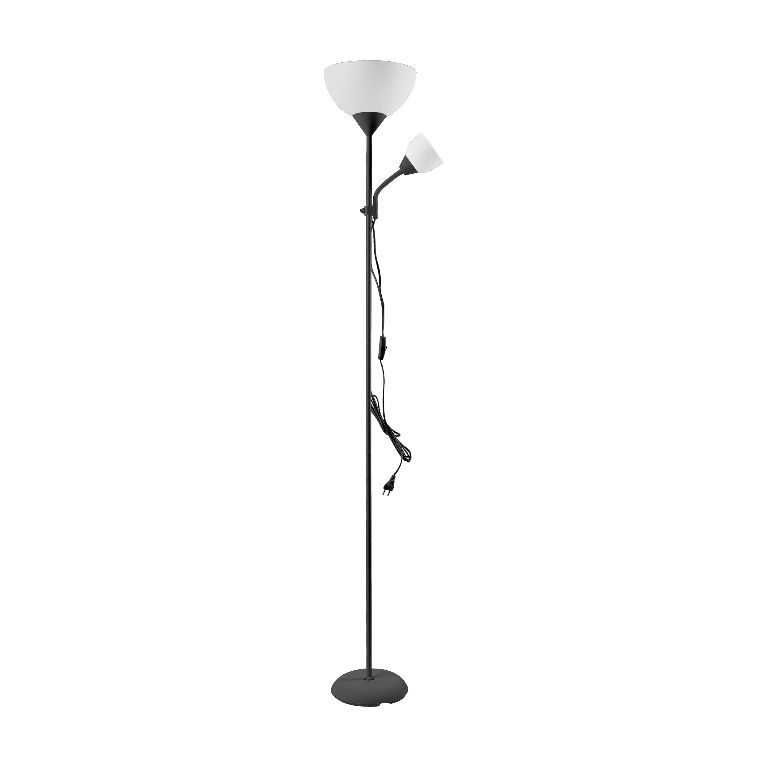 Fekete állólámpa 175 cm E27/E14 40W