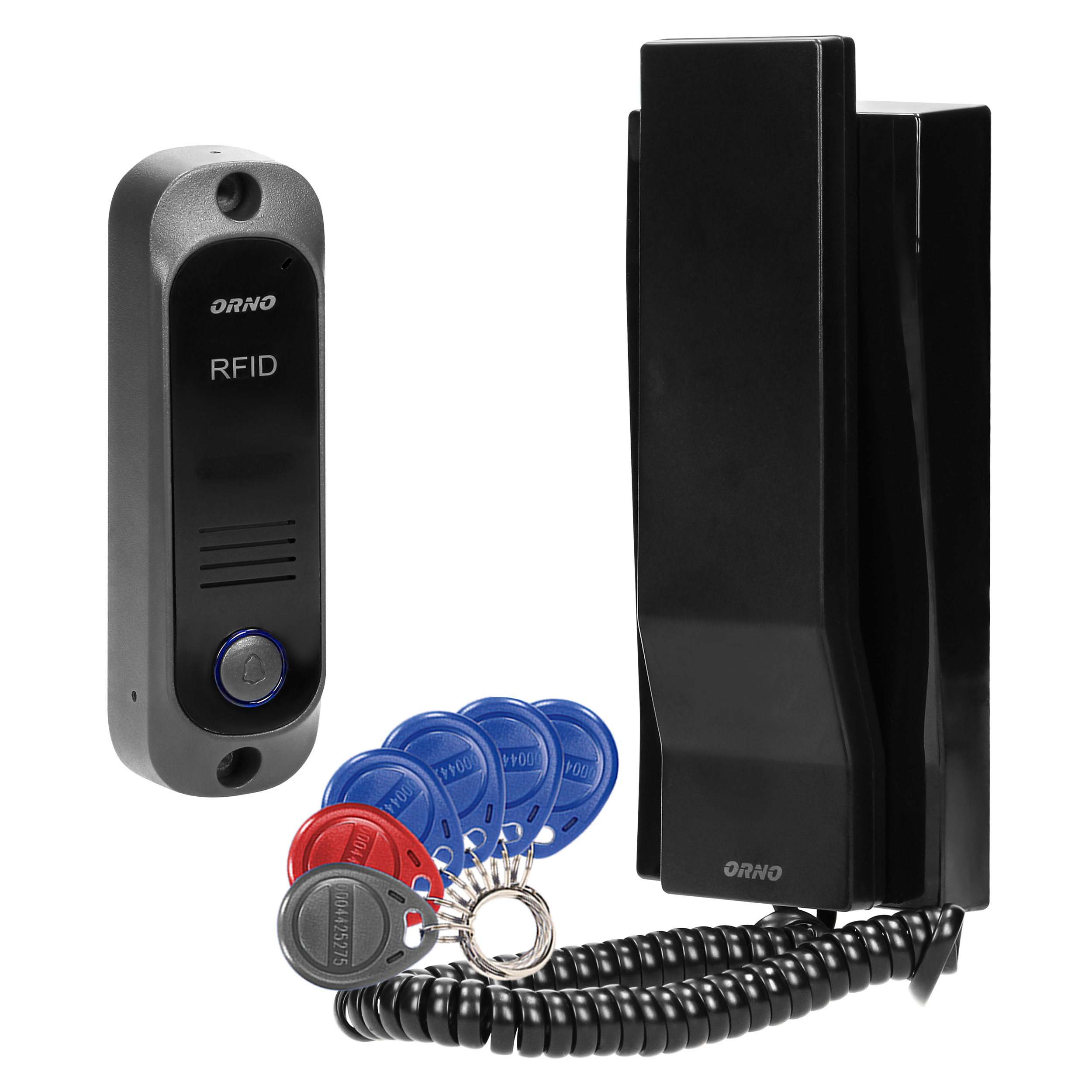 Otthoni videotelefon NFC olvasóval, fekete