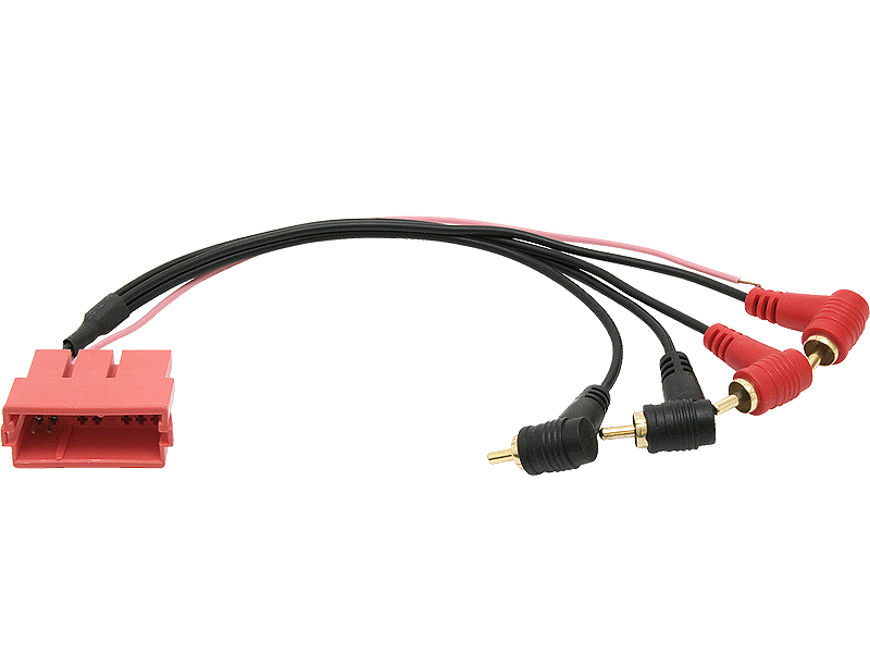 ISO Mini ISO – 4 RCA autórádió adapter Audi, VW és Škoda modellekhez 0563-