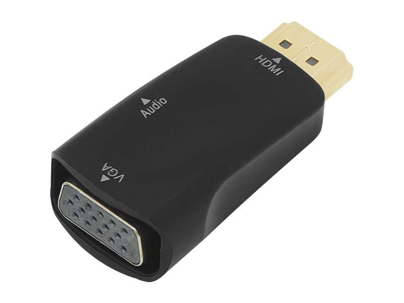 HDMI–VGA adapter 3,5 mm-es hangkimenettel 92-121-