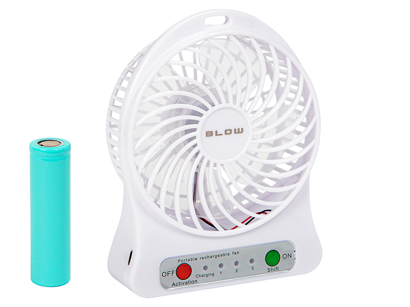USB akkumulátoros asztali ventilátor, fehér 44-502-