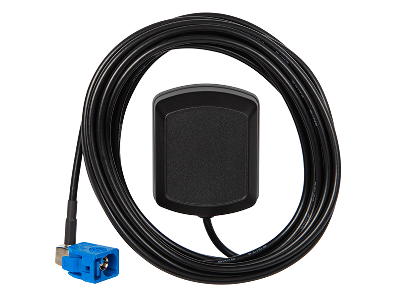 FAKRA csatlakozós autós GPS antenna, 90°-os, 3 m kábellel 20-522-