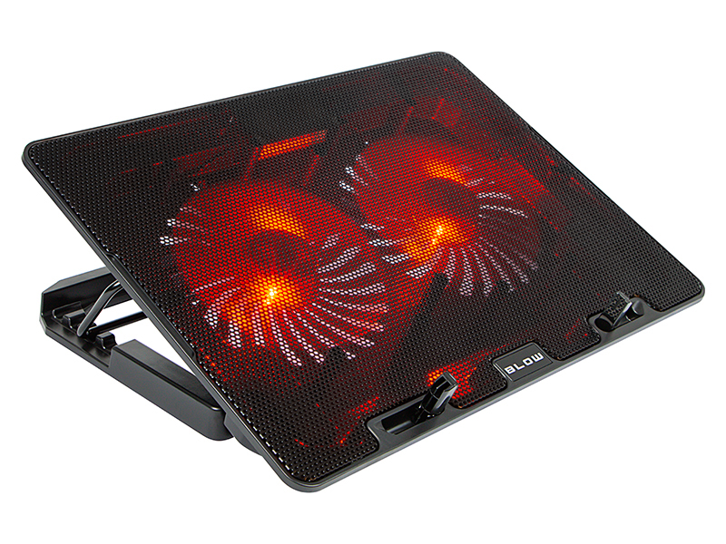 Piros világításos laptop hűtőpad 66-368-