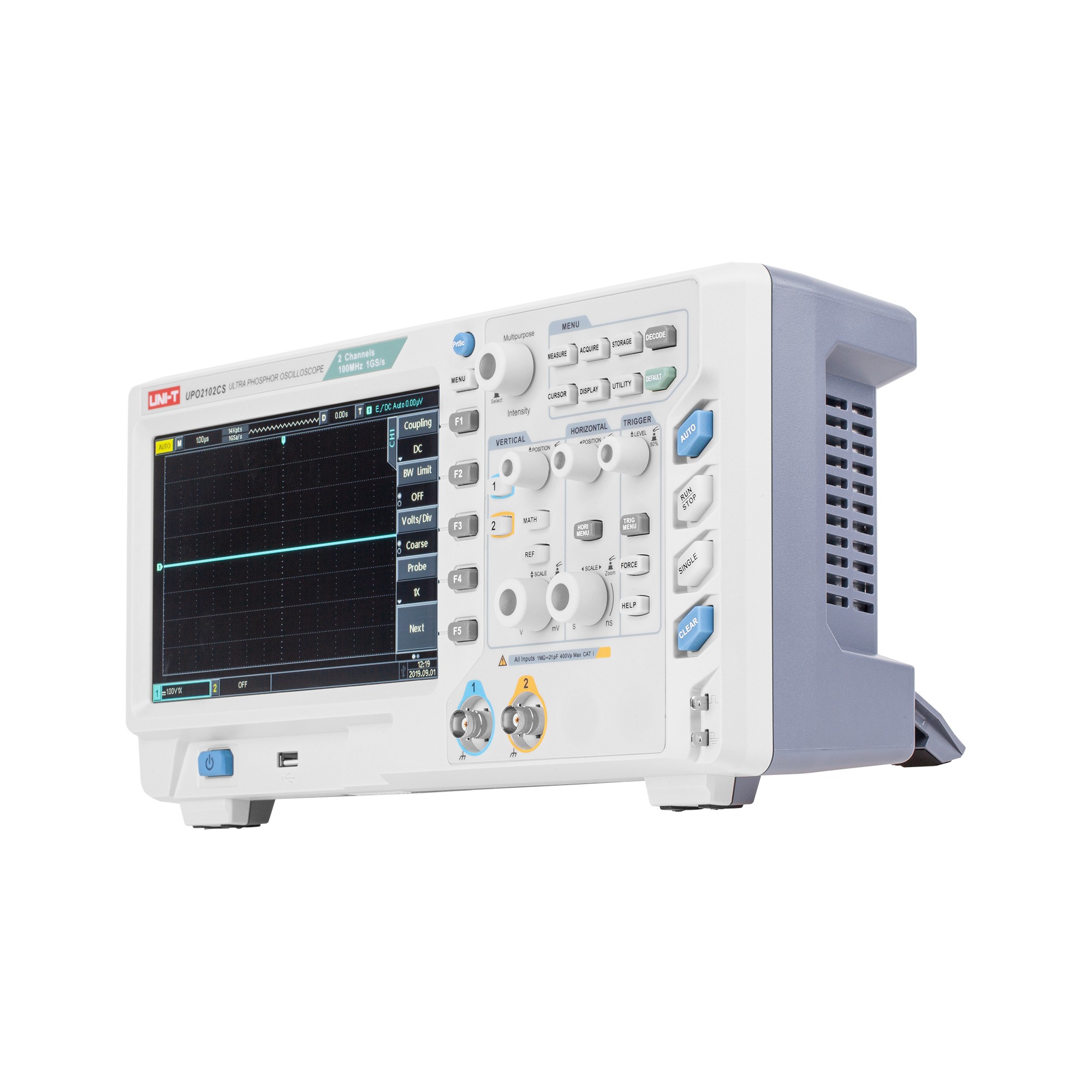 Uni-T UPO2102CS oszcilloszkóp Ultra PHOSPHOR kijelzővel